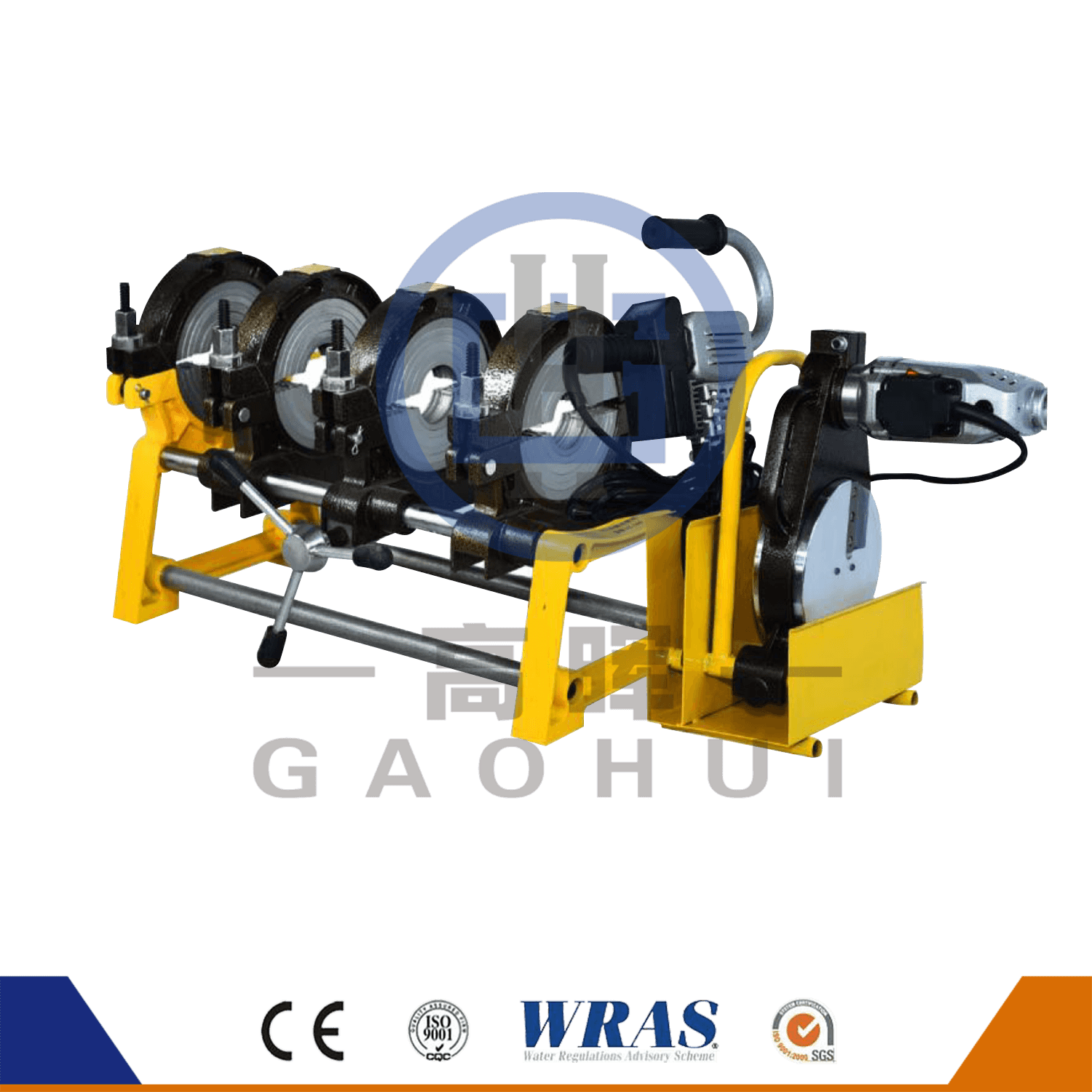 HDPE Pipe Manual Plastik Butt Fusion Mesin Pengelasan GF-160-4M/GF-200-4M