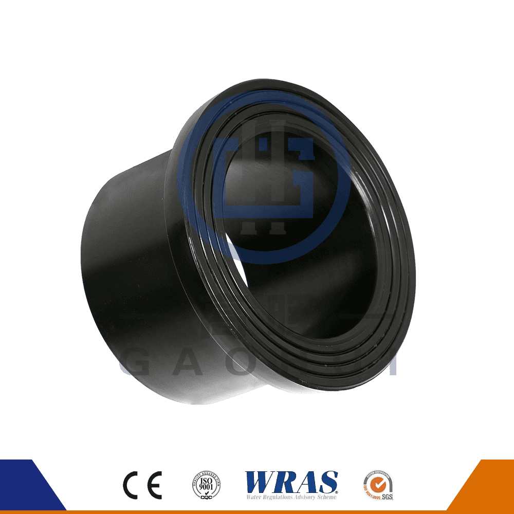 HDPE Cetakan Butt Fusion Flange Stub Stub Ujung Untuk Pipa Air