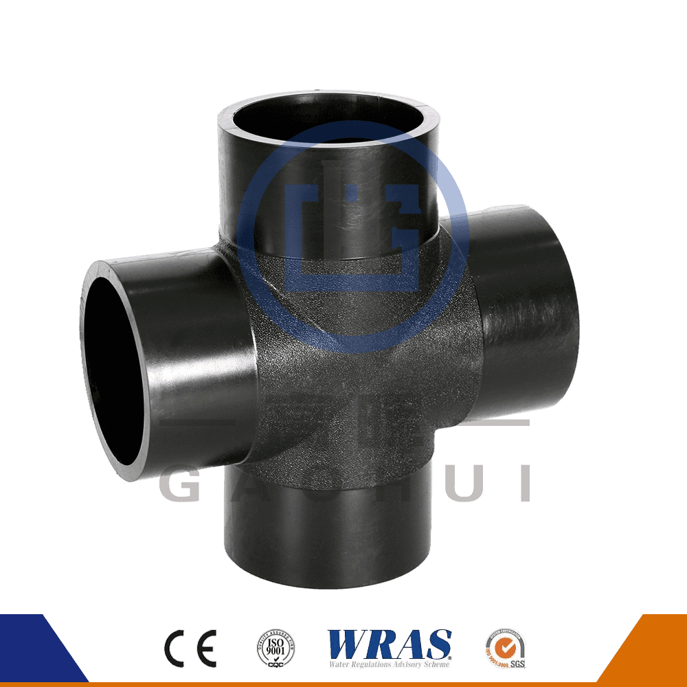 HDPE Butt Fusion Cross Tee Salib sama untuk pipa air